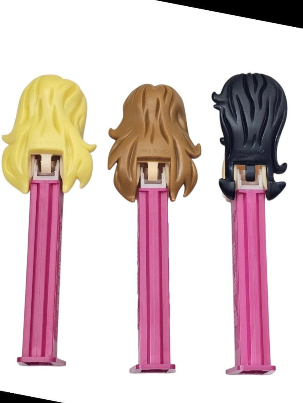 PEZ Bratz Dispensers Lot of 3 Fashion Dolls Girls Pink Stem Blonde Brunet Black - Picture 2 of 12